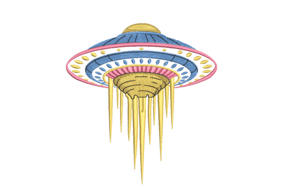 UFO Alien Spaceship Beam Sci-Fi