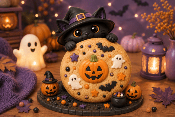 Witch Hat Candy Basket STL | Halloween 3D Print Model - Image 16