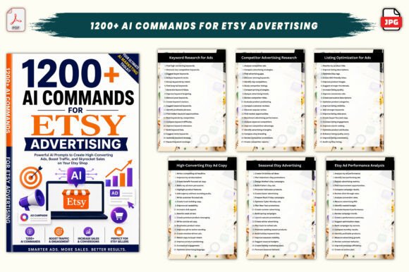 1200+ AI Commands for Etsy Advertising