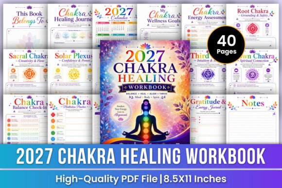 2027 Chakra Healing Workbook | Growth