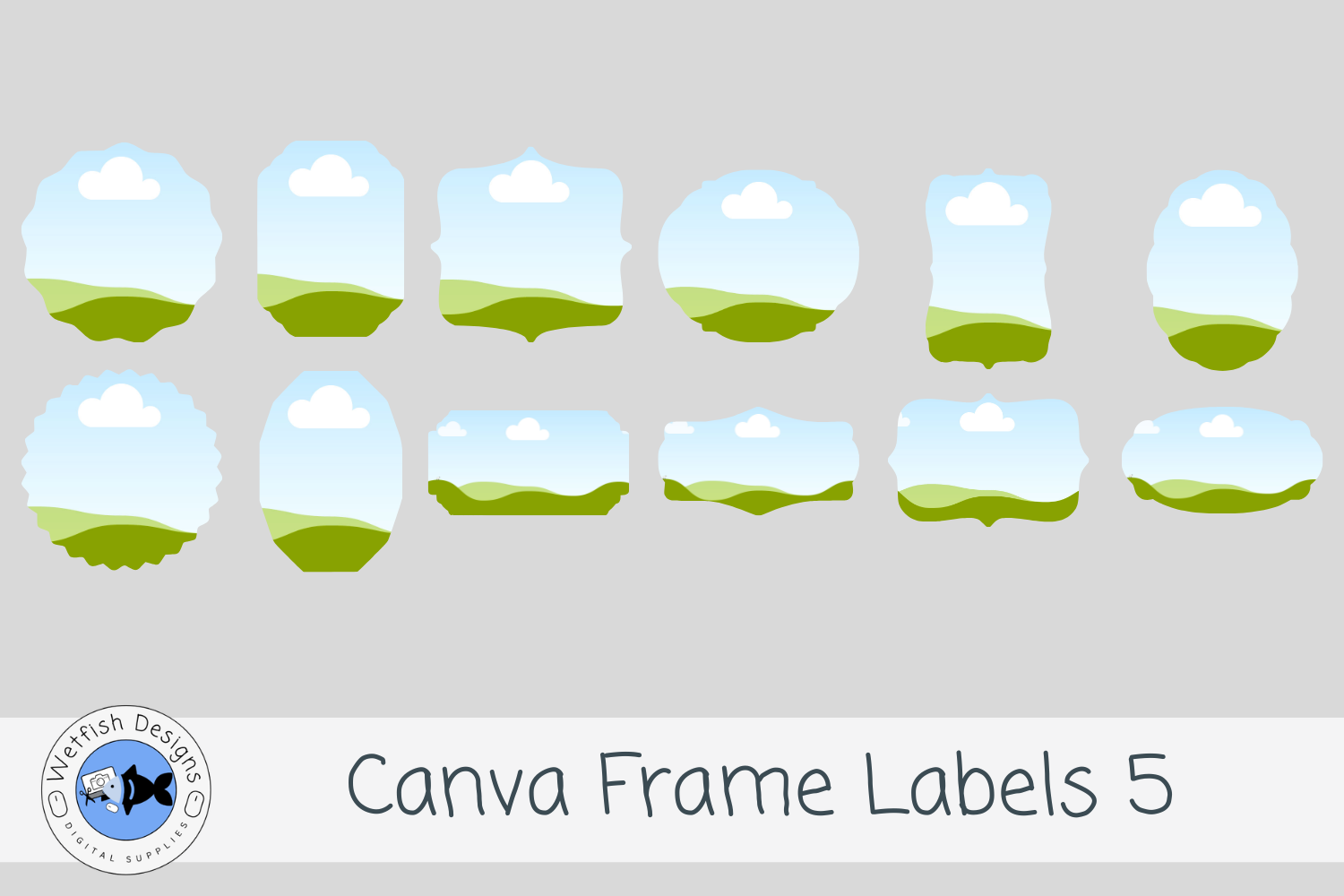 Canva Frame Labels Bundle 5