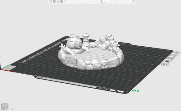 Capybara Hot Spring Soap Dish STL - Cute 3D Printable Bathroom Decor - Image 2