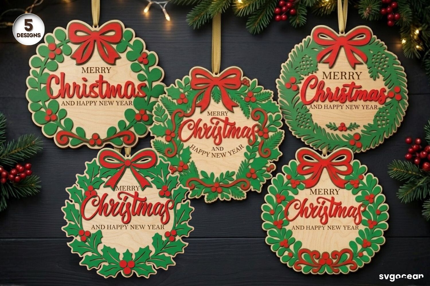 Christmas Door Sign Svg Bundle
