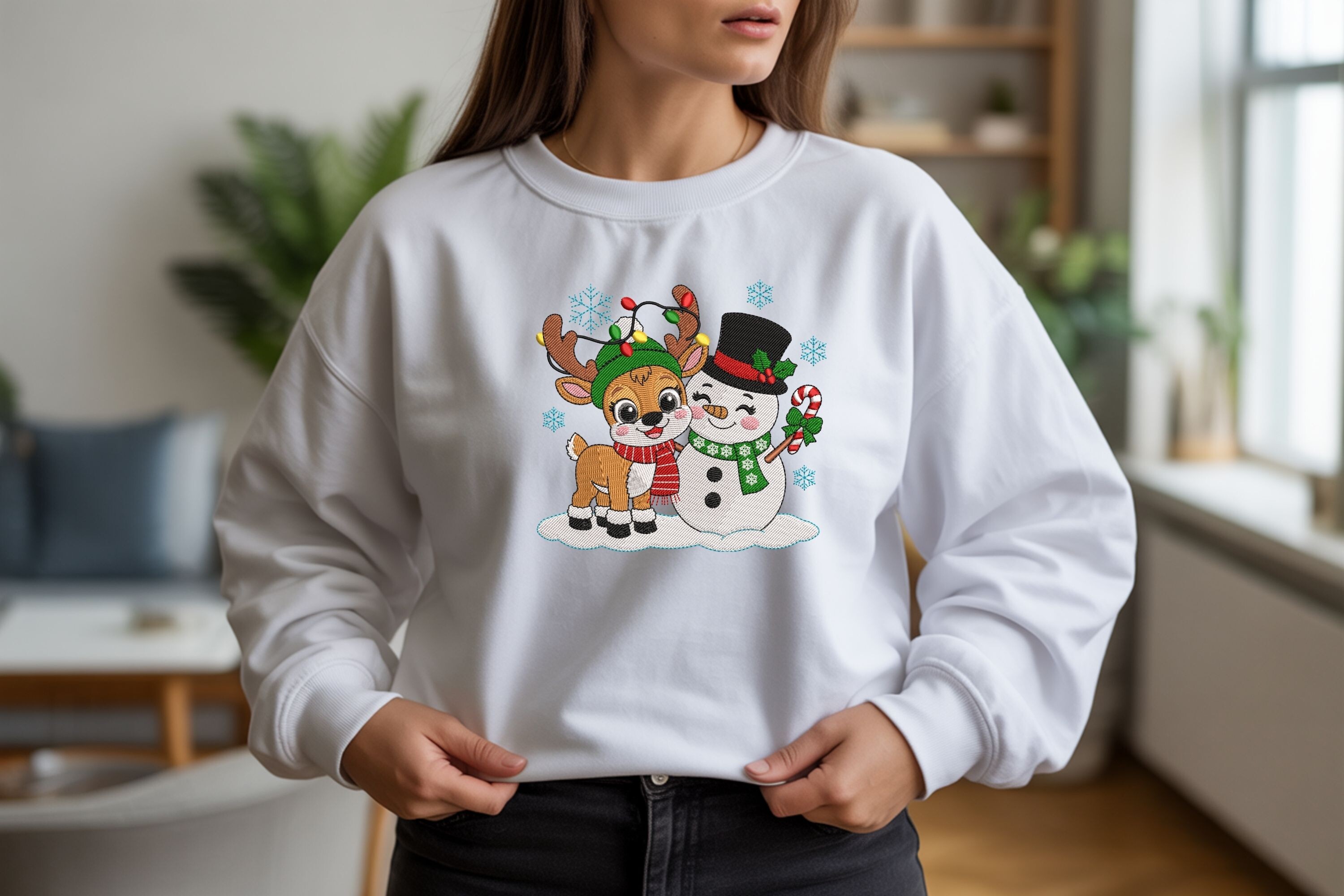 Christmas Reindeer & Snowman - photo 2