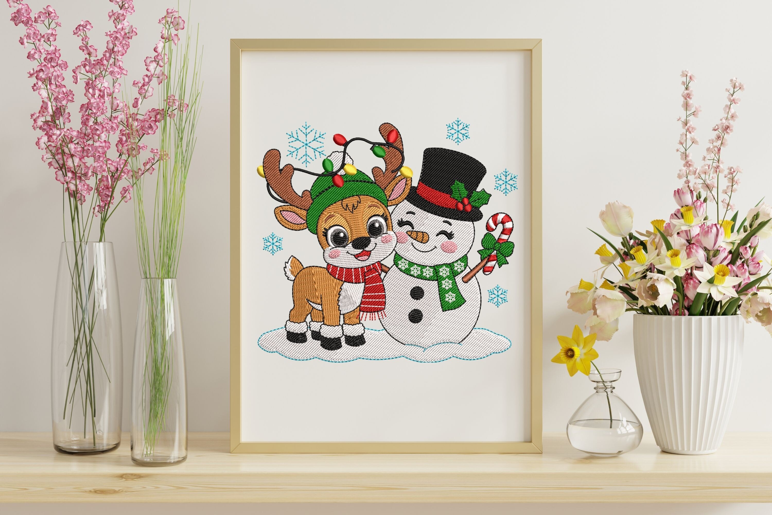 Christmas Reindeer & Snowman - photo 5