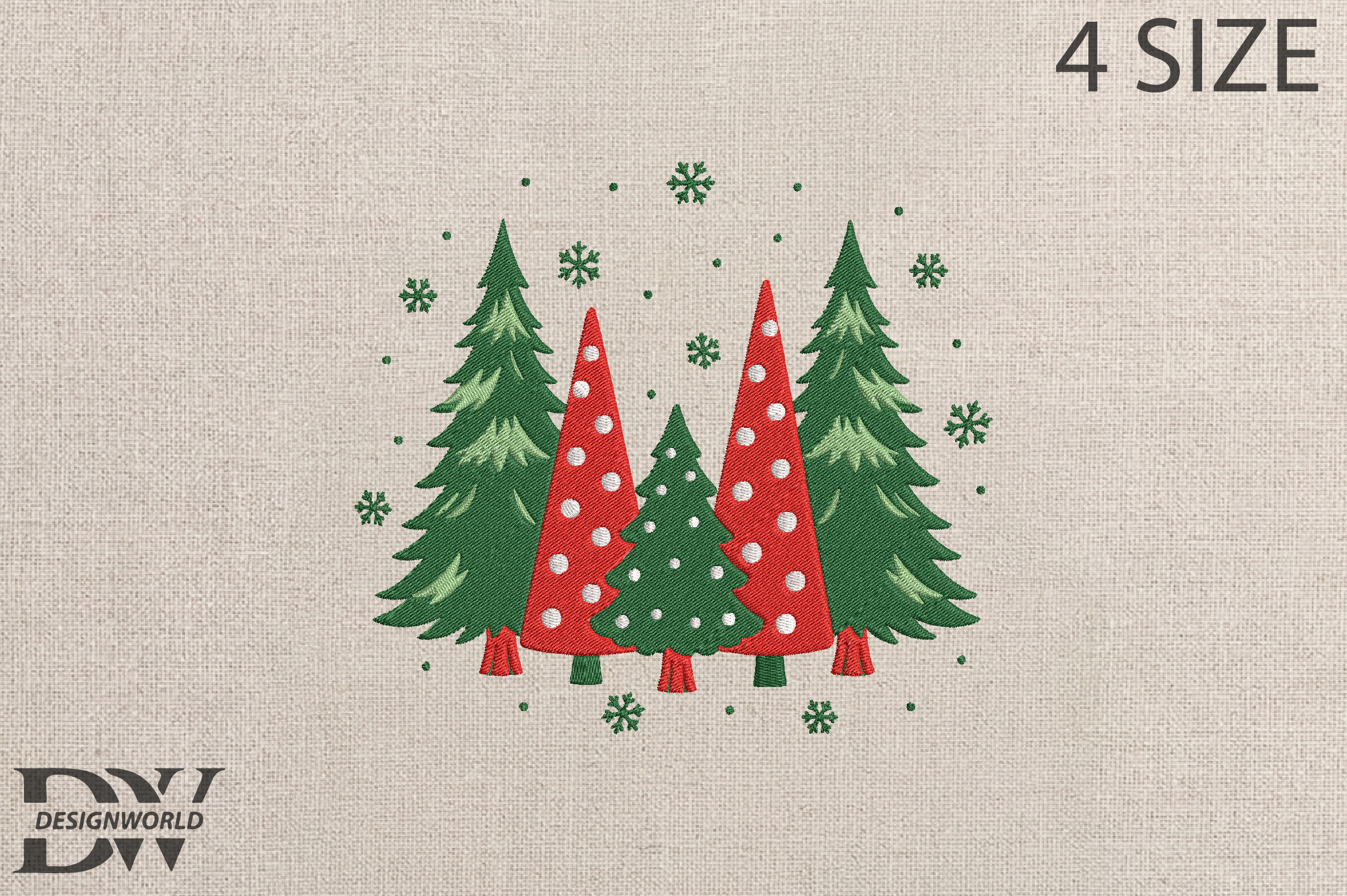 Christmas Tree Embroidery Design - photo 1