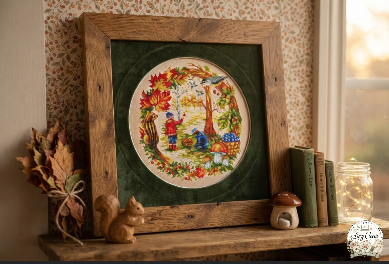 Cross Stitch Pattern Autumn Chores