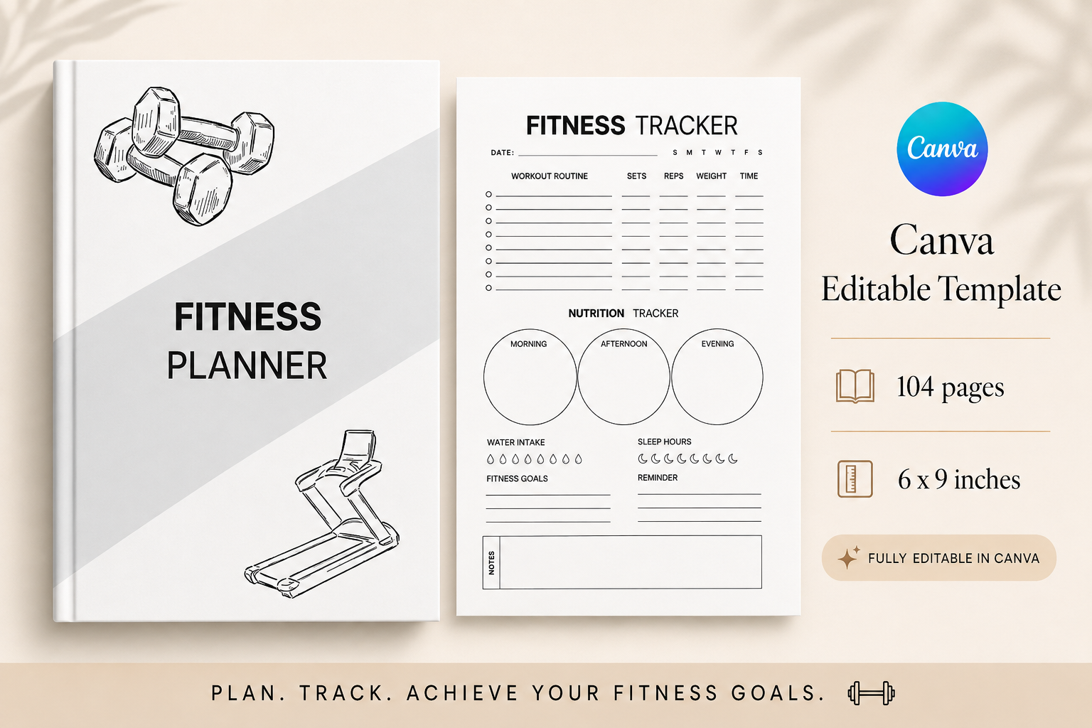 Fitness Planner Canva Template