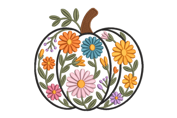 Floral Pumpkin Autumn