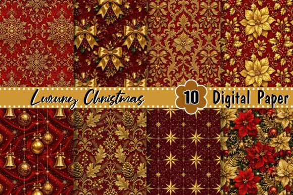 Luxury Christmas Digital Paper