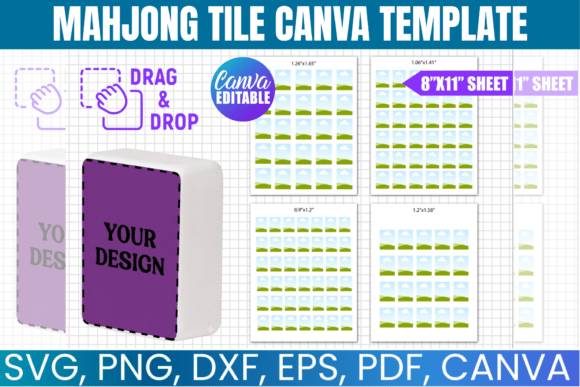 Mahjong Tile Canva Template