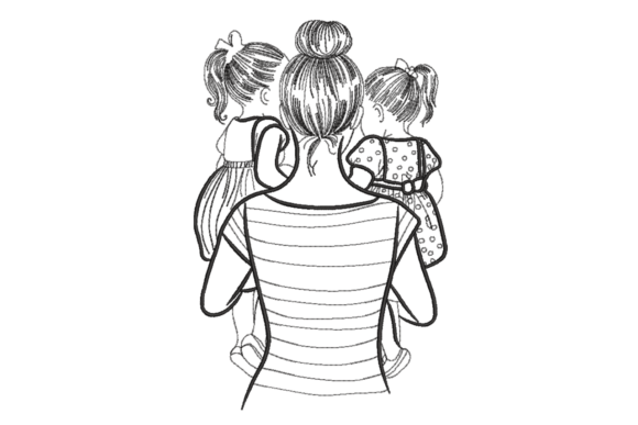 Mother with Two Daughters