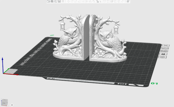 Owl Tree Bookends STL - Woodland 3D Printable Bookend Set - Image 3