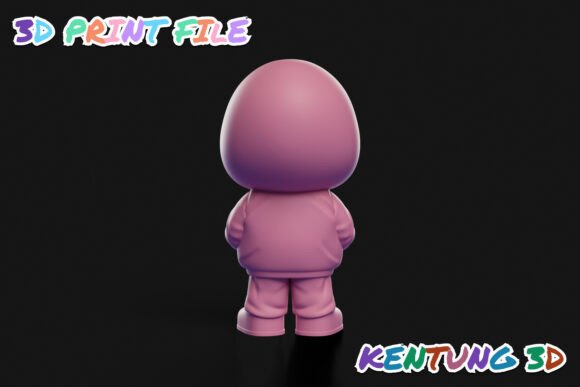 Halloween Pumpkin Hoodie Ghost Figurine - 3D Printable Spooky Desk Decor - Image 4