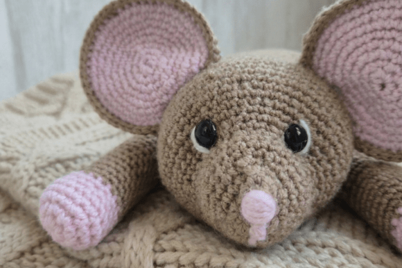 Sleepy Mouse Snuggler Crochet Pattern