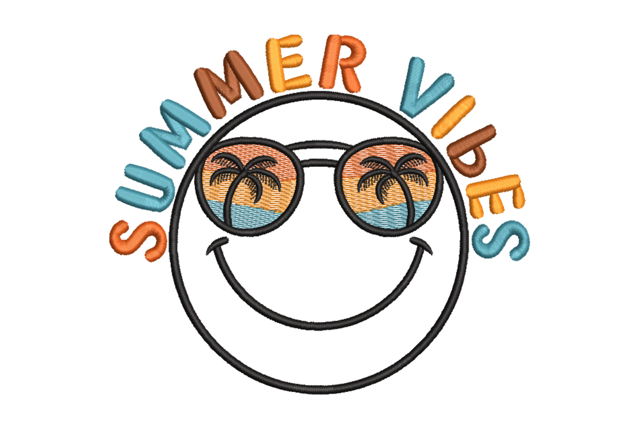 Summer Vibes Smiley Face