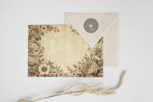 Vintage Flower Border Background Gráfico por Forhadx5 · Creative Fabrica