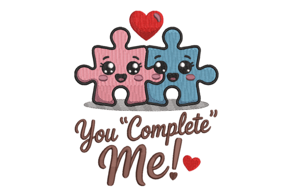 You Complete Me Puzzle Love Cute Couple