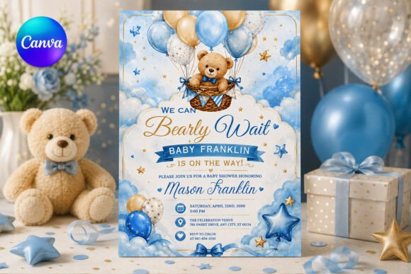Baby Boy Shower Invitation