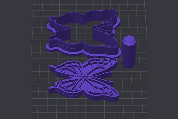 Butterfly Cookie Cutter STL Files - 3D Printable Baking Design - Image 2