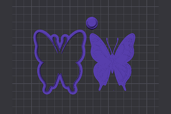 Butterfly Cookie Cutter STL Files - 3D Printable Baking Design - Image 3