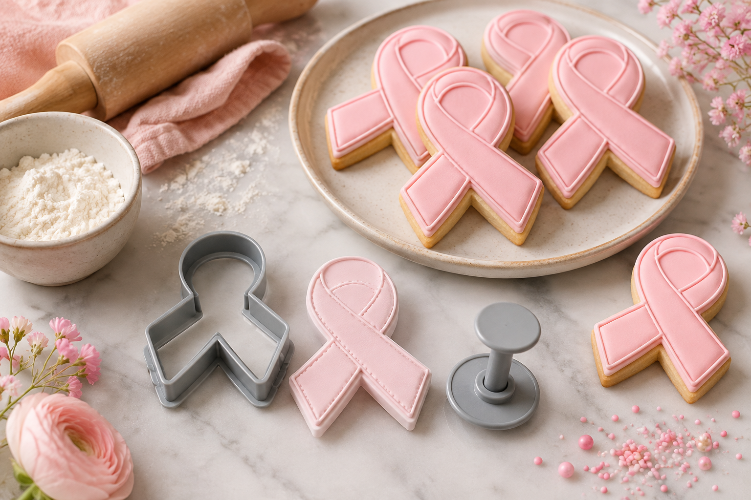 Cancer Awareness Ribbon Cookie Cutter STL Files | 3D Printable Digital Download - Image 9