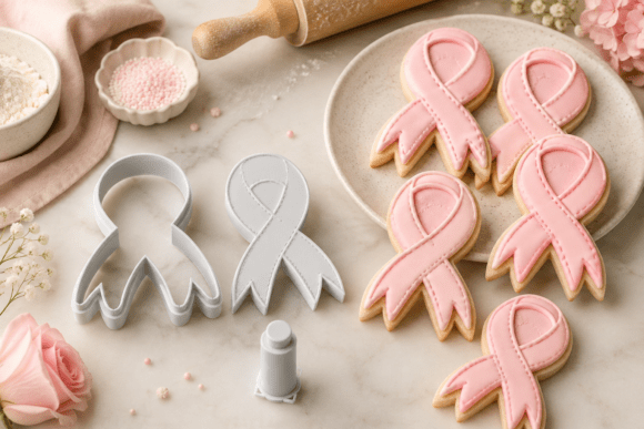 Cancer Awareness Ribbon Cookie Cutter STL Files | 3D Printable Digital Download - Image 2