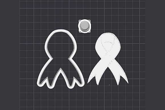 Cancer Awareness Ribbon Cookie Cutter STL Files | 3D Printable Digital Download - Image 3