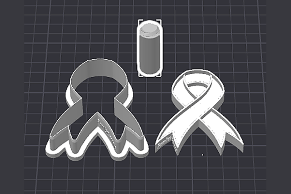 Cancer Awareness Ribbon Cookie Cutter STL Files | 3D Printable Digital Download - Image 4
