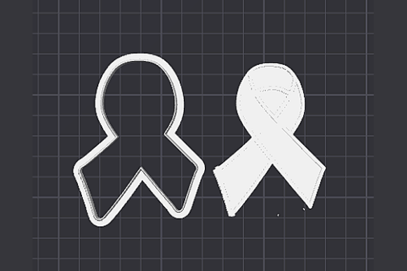 Cancer Awareness Ribbon Cookie Cutter STL Files | 3D Printable Digital Download - Image 6