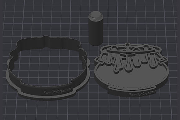Cauldron Cookie Cutter STL Files - 3D Print Halloween Treats - Image 3