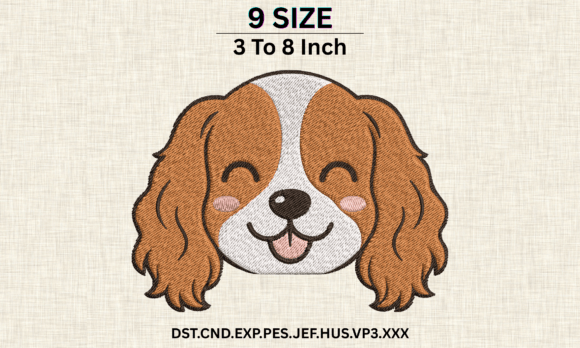 Cavalier King Charles Dog Embroidery