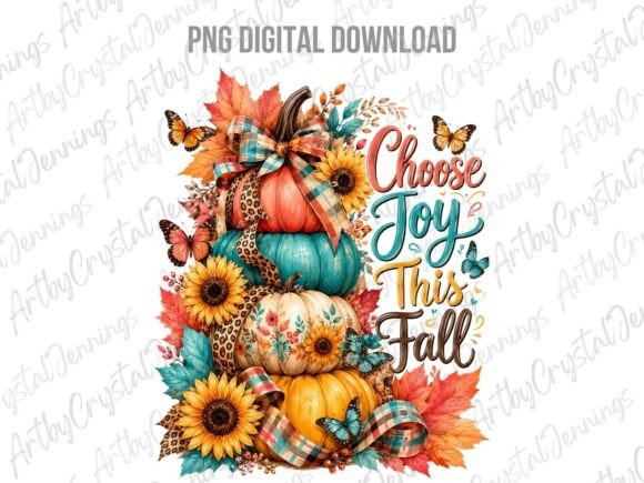 Choose Joy This Fall Pumpkin PNG
