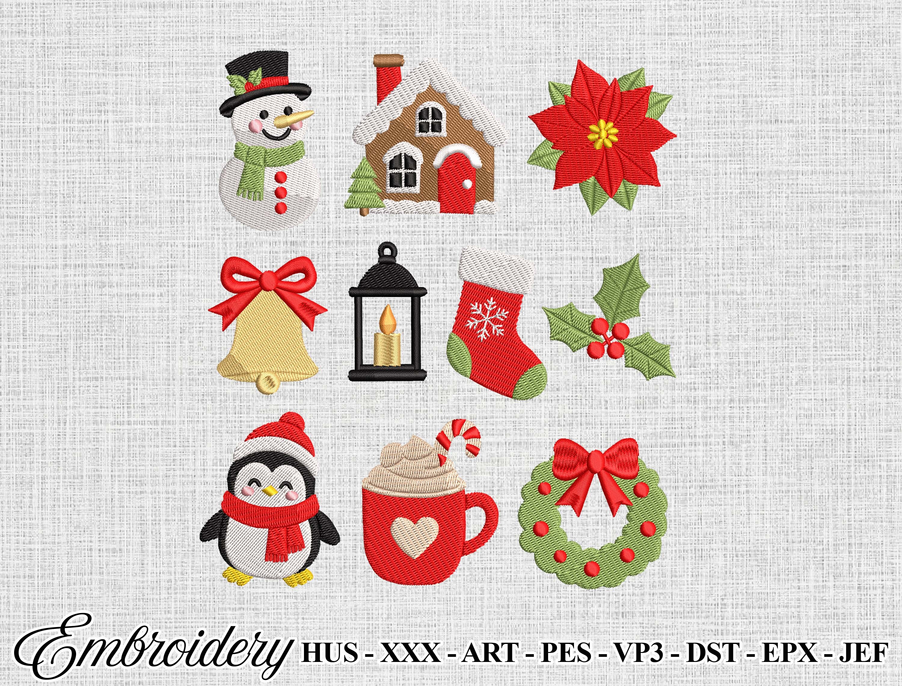 Christmas Embroidery Design Bundle