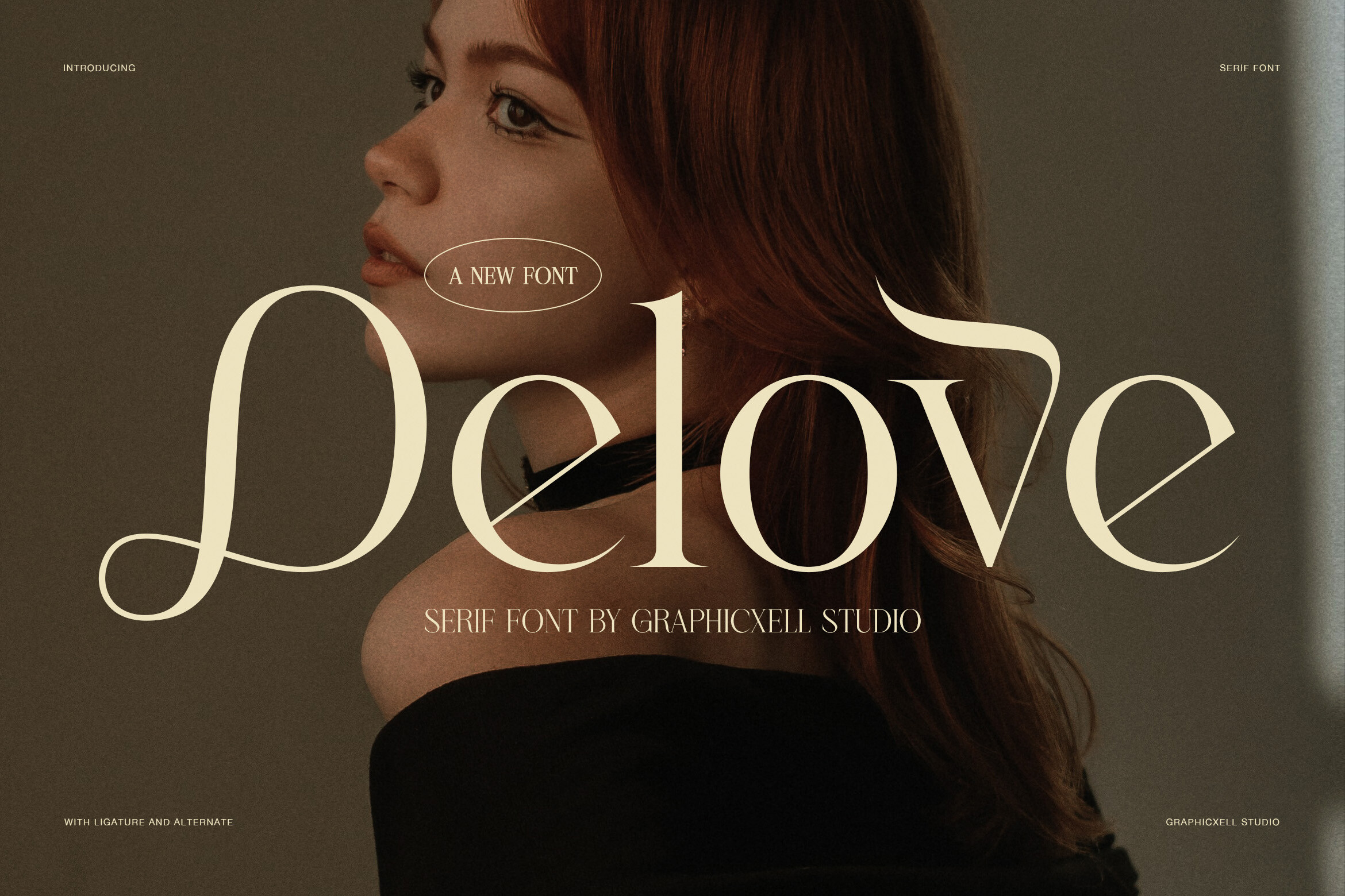 Delove preview: romantic soft serif