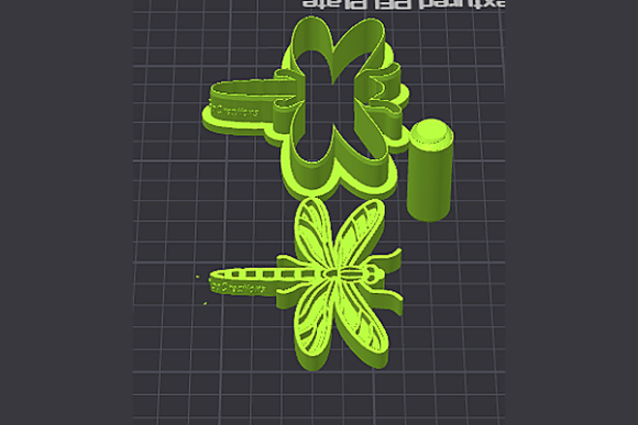 Dragonfly Cookie Cutter STL Files - 3D Printable Stamp Set - Image 4