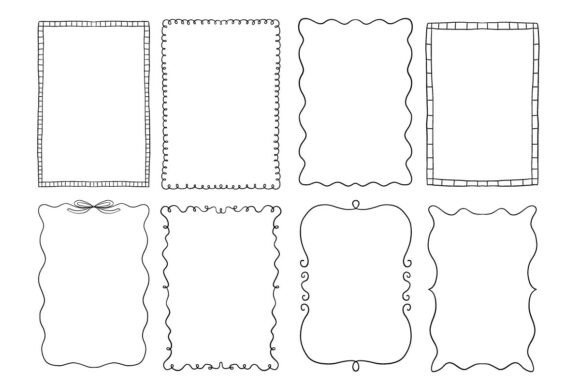 Elegant Decorative Frame Borders SVG