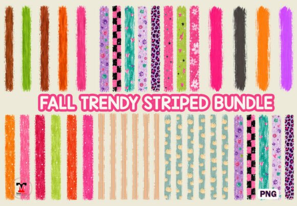 Fall Autumn Striped Clipart Background