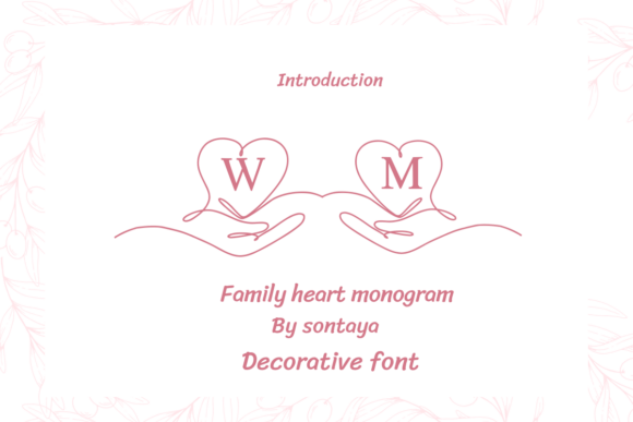 Family Heart Font