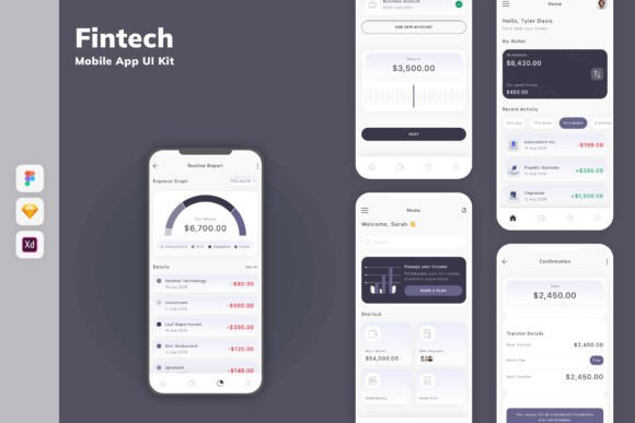 Fintech Mobile App UI Kit