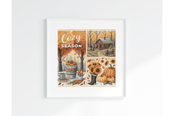 Floral Beehive Cross Stitch Pattern