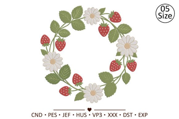 Floral Strawberry Wreath