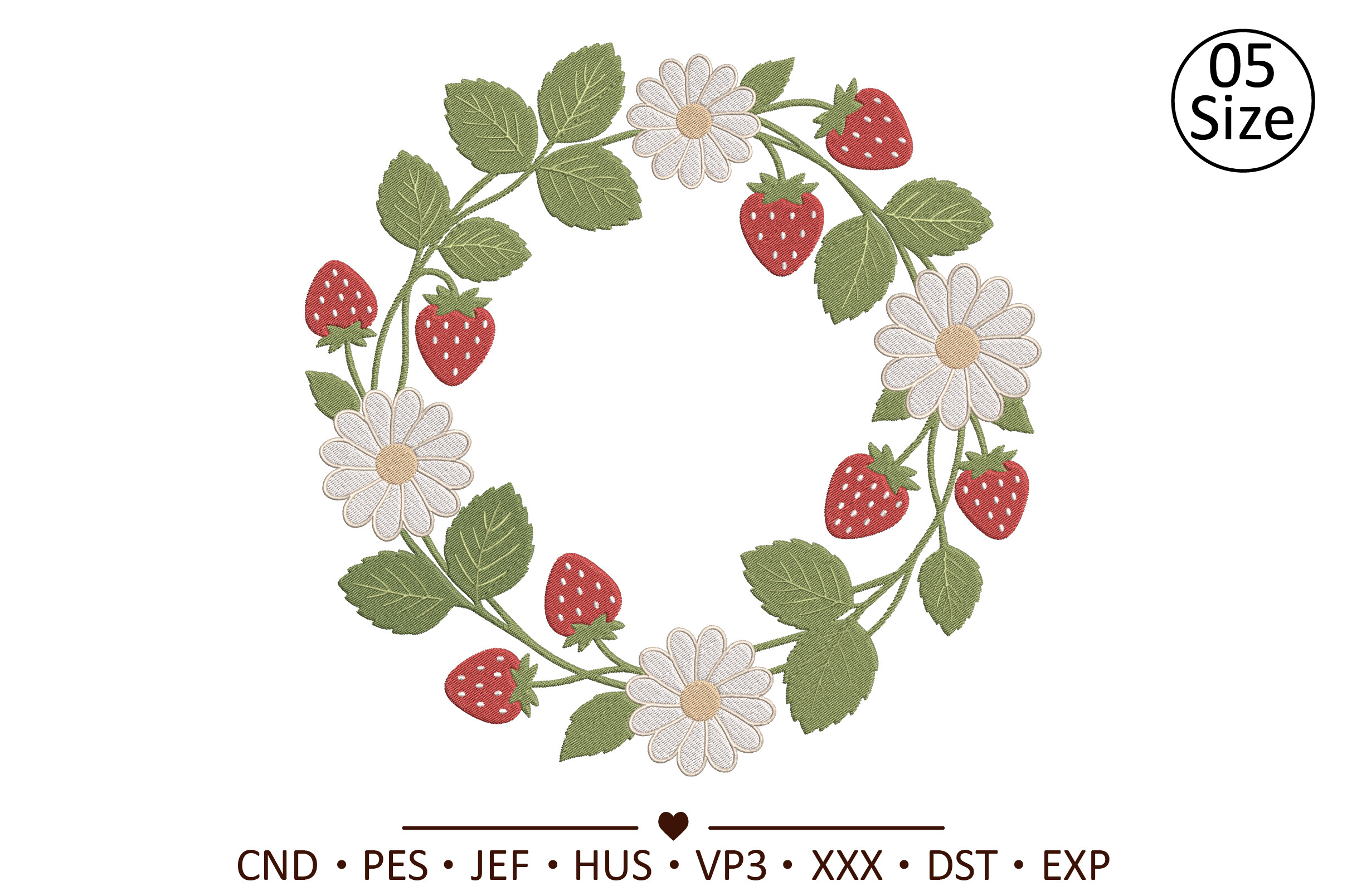Floral Strawberry Wreath