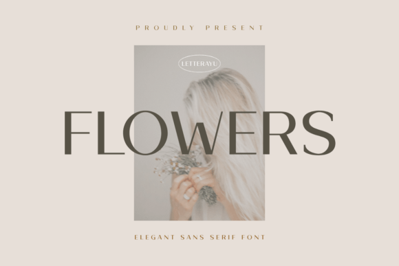 Flowers Sans Serif Font By Letterayu