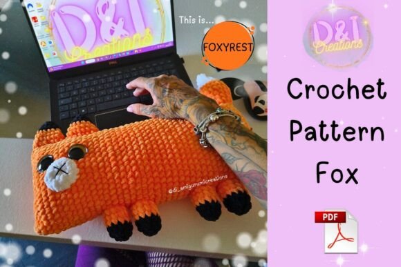 Fox Wrist Rest Crochet Pattern PDF