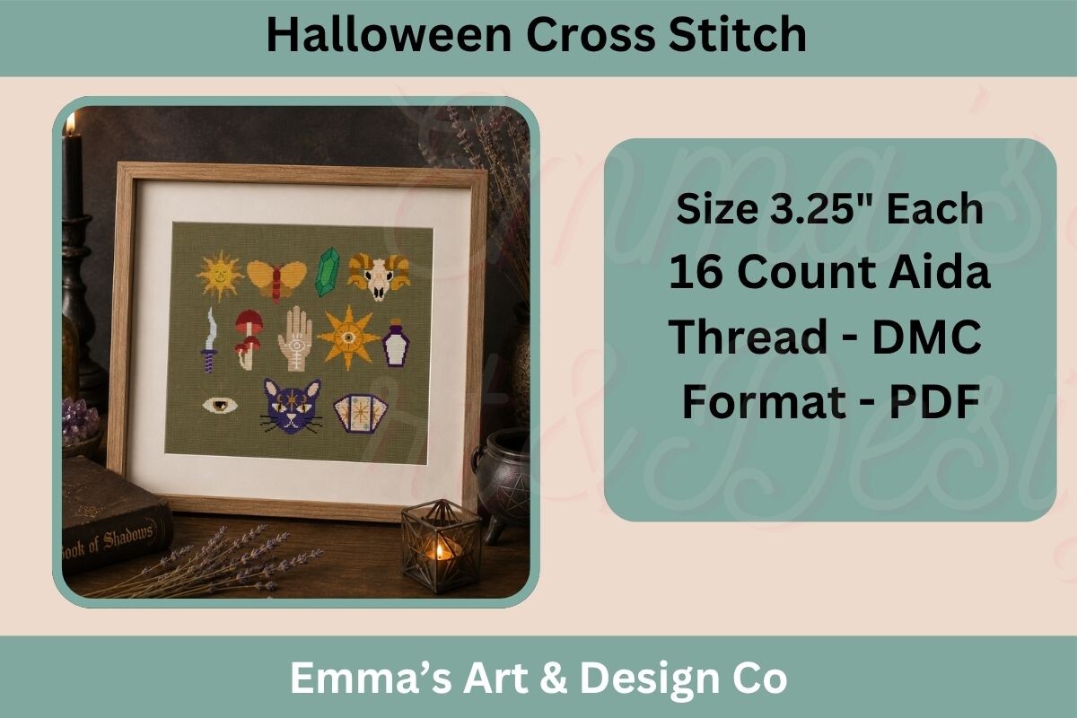 Halloween Cross Stitch Pattern Bundle
