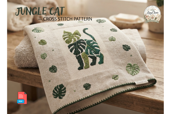 Jungle Cat — Cross Stitch Pattern