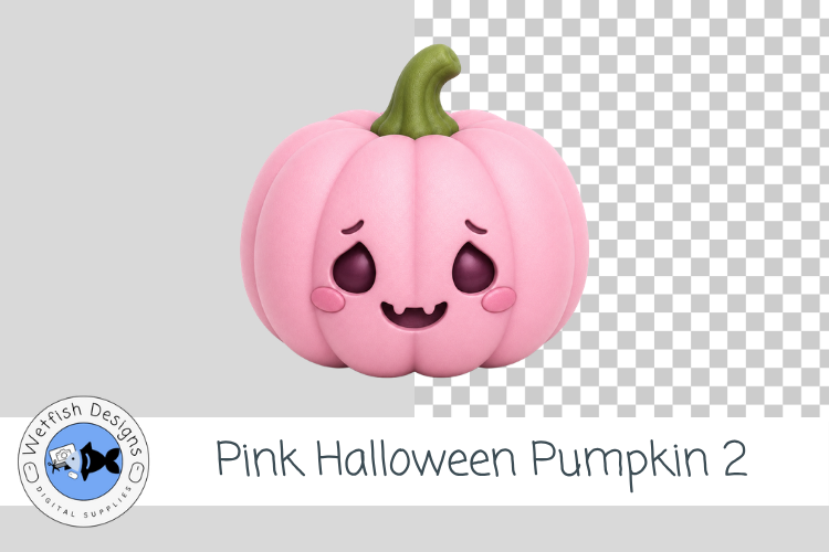 Pink Halloween Pumpkin PNG Clipart 2