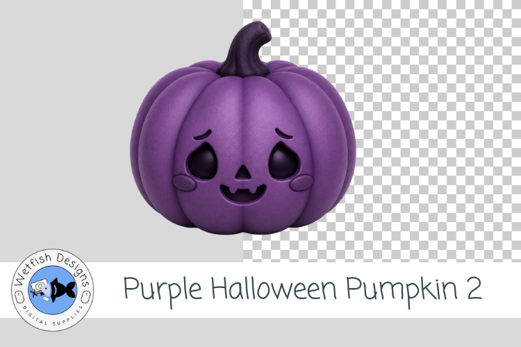 Purple Halloween Pumpkin 2