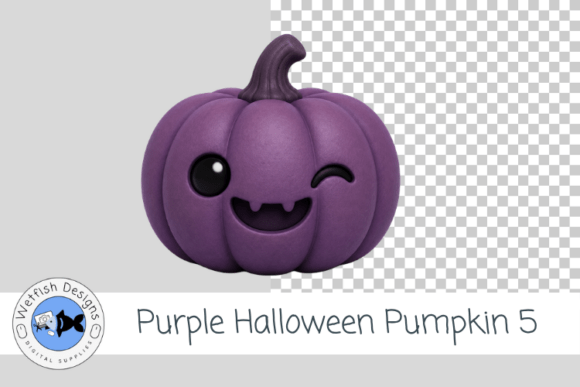 Purple Halloween Pumpkin 5